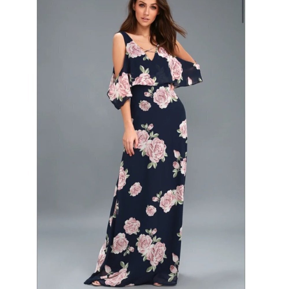 Lulus The Very Thought of You Floral Print Maxi Dress - Picture 10 of 12
